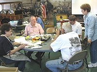 This class lasts for 2 days.  This 2nd day discussion involves (Clockwise starting with the lady at the 9:00 position) Evelyn Slough, Phil Gregory, John Acker, Annette White and John Sparks.