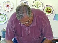 Gary Mowery finishes up his clock. Gary is the Chapter 124 Educational Director, and is responsible for the administrative side of getting these classes together.