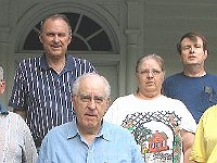 (Left to Right)  Front row:  Carroll Rosamond, Arnold Madnick and Chad Orban.  Back row:  Jerry Martin, Phil Gregory (instructor), Jean Peters and Garland Peters. Not shown is Bill Andrle (instructor).