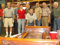 (Left to Right):  Dick Ganschow, John Lewandowski, John Acker, Phil Gregory, Pat Holloway, Jay Holloway, Craig Burgess (instructor), Sam Creech, Bob Langston and Earl Wilson.