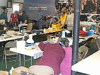 This Kitchen Clock Repair class was taught by Mark Vozar. This photo is is a wide angle view of the students in the class. The classroom is at our new location at the Founder's Building in Grapevine, TX.