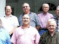 (Left to Right)  Back row:  Russ Aikins, Don Bush, Bob Nicolaysen, and Paul Hopson. Front row:  Corey Stratton, Len Kaufman, and Gerald Lacy.  This class was taught by Ron Van Ness.