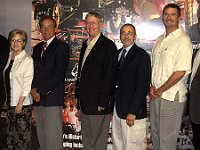 New officers were elected.  (Left to Right)  Phil Ball (President), Pam Tischler (Vice President), Bruce Wooldridge (Secretary/Treasurer), Larry Grubb (Educational Director), Mark Vozar (Convention Director), John Acker (Mart Director) and Bill Andrle (Past President).