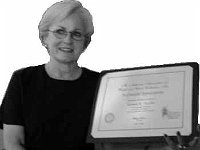 Chapter 124 member Pam Tischler was awarded a Gold Certificate for her many contributions to the NAWCC.