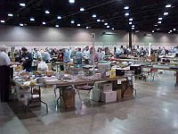 The Mart Room was spacious. All tables were 8 Feet by 30 inches. The aisles between the tables were a full 8 feet wide. A total of 322 tables were well stocked with Watches, Clocks, Tools, Parts, Horological Books and other horological items.