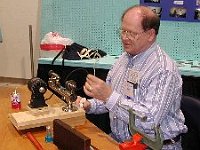 Russ Aikins presented a class on use of the jeweler's lathe in horological work.