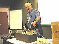 Joel Dunipace presented "Demonstration of the Wheel Cutting Engine.